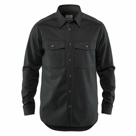 Fjallraven Men Övik Shirts Grey PH214064 Philippines